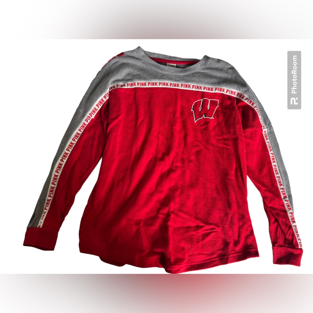 Victoria’s Secret PINK Wisconsin Bagers Football Pullover